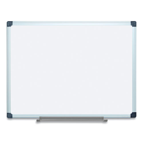 Porcelain Value Dry Erase Board, 36 x 48, White Surface, Silver Aluminum Frame