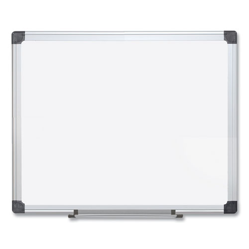 Mastervision® Porcelain Value Dry Erase Board, 48 X 96, White Surface, Silver Aluminum Frame