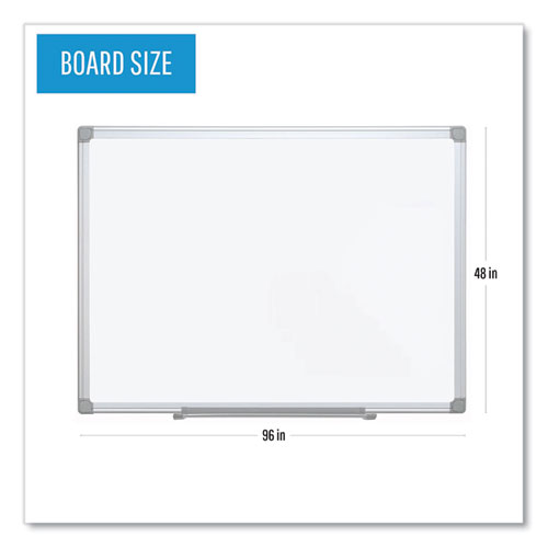 Image of Mastervision® Earth Silver Easy Clean Dry Erase Boards, 96 X 48, White Surface, Silver Aluminum Frame