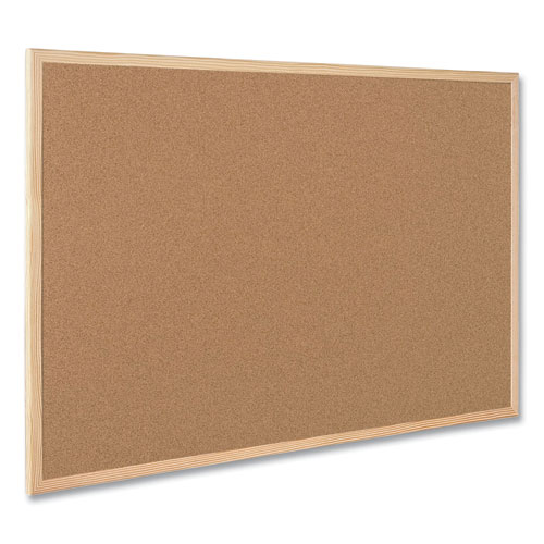 Image of Mastervision® Value Cork Bulletin Board With Oak Frame, 24 X 36, Brown Surface, Oak Frame