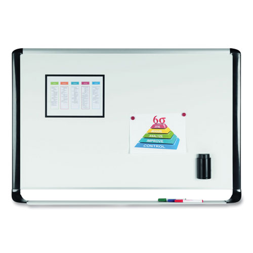 Image of Mastervision® Gold Ultra Magnetic Dry Erase Boards, 36 X 24, White Surface, Black Aluminum Frame