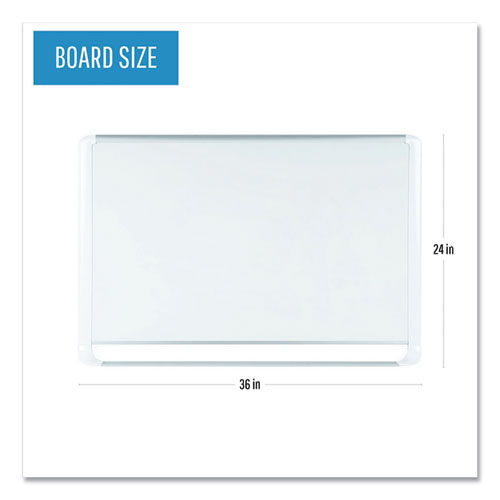 Gold Ultra Magnetic Dry Erase Boards, 36 x 24, White Surface, White Aluminum Frame