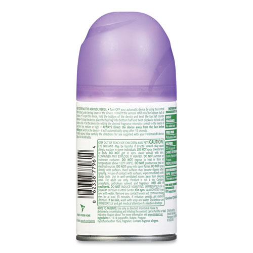 Image of Air Wick® Freshmatic Ultra Automatic Spray Refill, Lavender/Chamomile, 5.89 Oz Aerosol Spray, 6/Carton