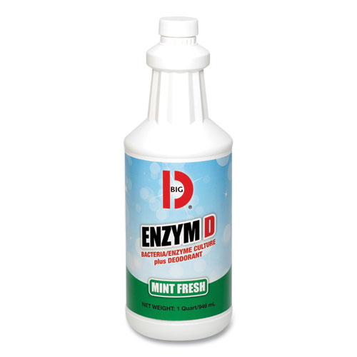 Image of Enzym D Digester Deodorant, Mint, 32 oz Bottle, 12/Carton