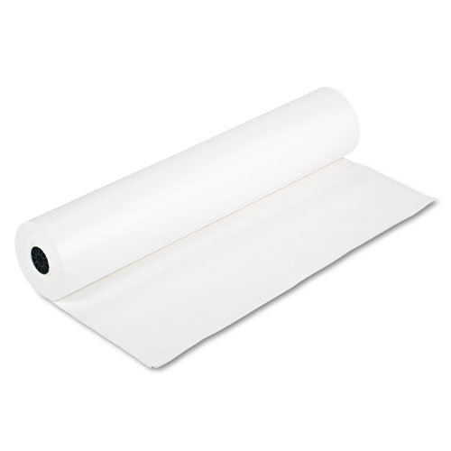 Image of Rainbow Duo-Finish Colored Kraft Paper, 35 lb Wrapping Weight, 36" x 1,000 ft, White