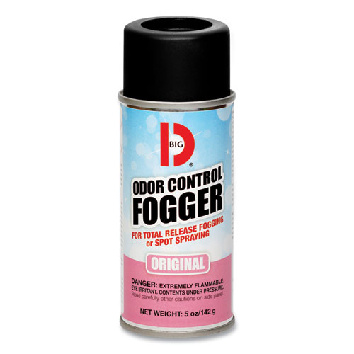 Big D Industries Odor Control Fogger, Mountain Air Scent, 5 oz Aerosol Spray, 12/Carton