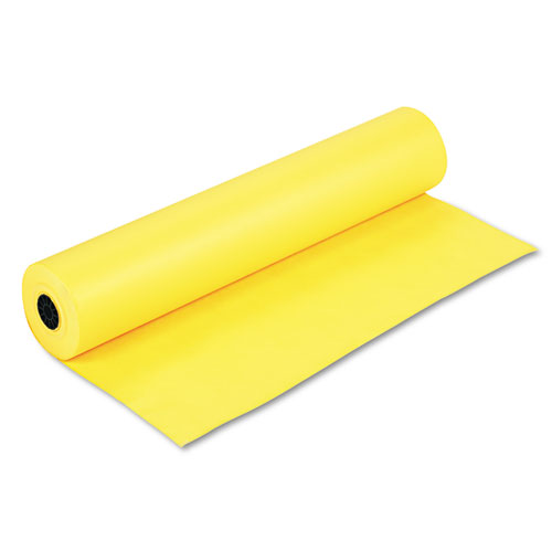 Rainbow Duo-Finish Colored Kraft Paper, 35 lb Wrapping Weight, 36" x 1,000 ft, Canary