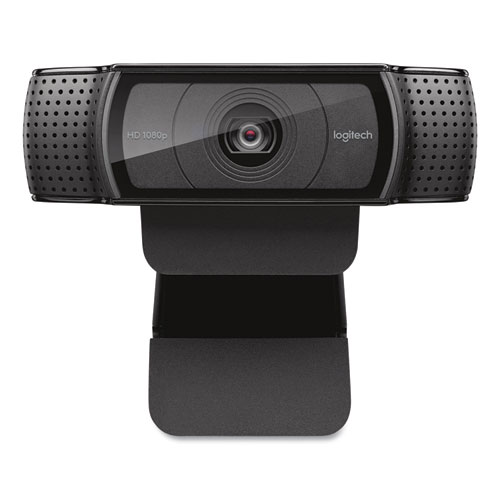 Logitech® C920e HD Business Webcam, 1280 pixels x 720 pixels, Black