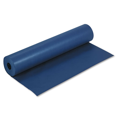 Pacon® Rainbow Duo-Finish Colored Kraft Paper, 35 lb Wrapping Weight, 36" x 1,000 ft, Dark Blue