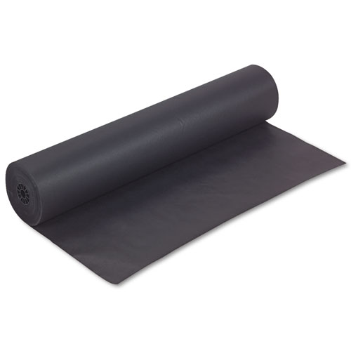 Image of Rainbow Duo-Finish Colored Kraft Paper, 35 lb Wrapping Weight, 36" x 1,000 ft, Black