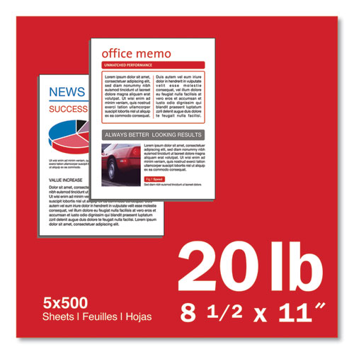 Image of Navigator® Premium Multipurpose Copy Paper, 97 Bright, 20 Lb Bond Weight, 8.5 X 11, White, 500 Sheets/Ream, 5 Reams/Carton