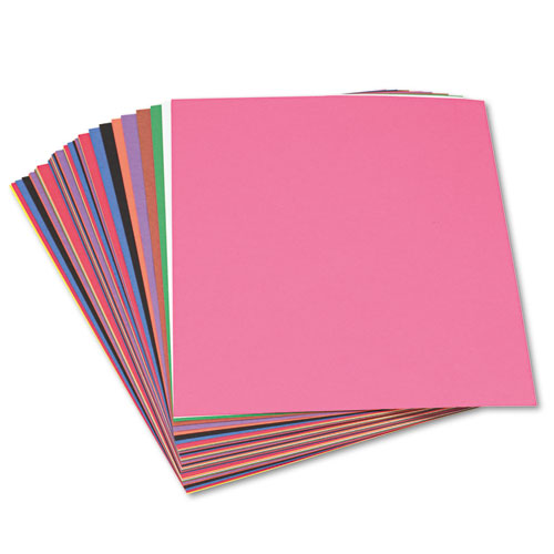 Construction Paper, 58lb, 12 x 18, Assorted, 50/Pack