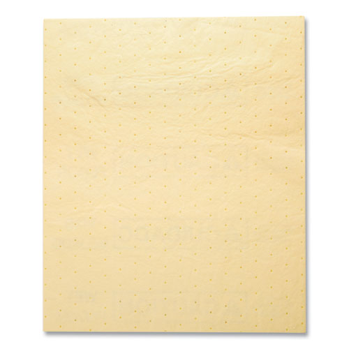 Image of Over-the-Spill Pad, Caution Wet Floor, 16 oz, 16.5 x 20, 22 Sheets/Pad