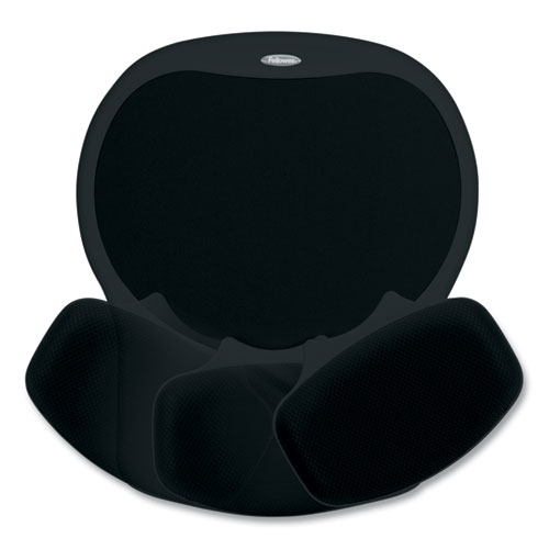 Image of Fellowes® Easy Glide Gel Mouse Pad With Wrist Rest, 10 X 12, Black