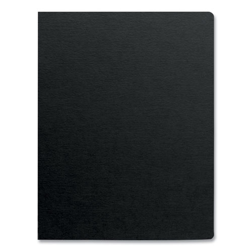 Futura Presentation Covers for Binding Systems, Opaque Black, 11.25 x 8.75, Unpunched, 25/Pack