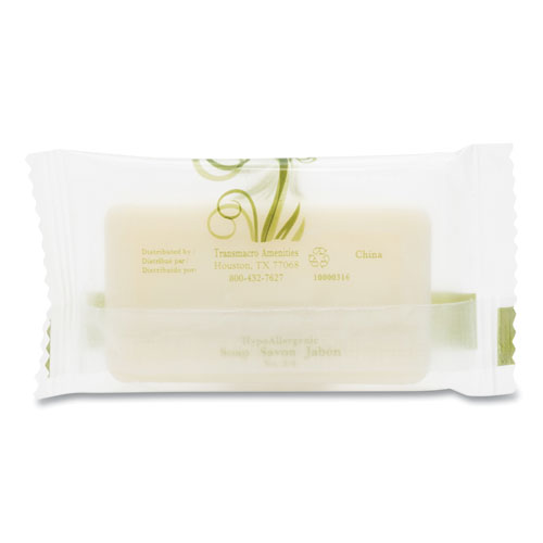 Image of Pure & Natural™ Body And Facial Soap, Fresh Scent, # 3/4 Flow Wrap Bar, 1,000/Carton