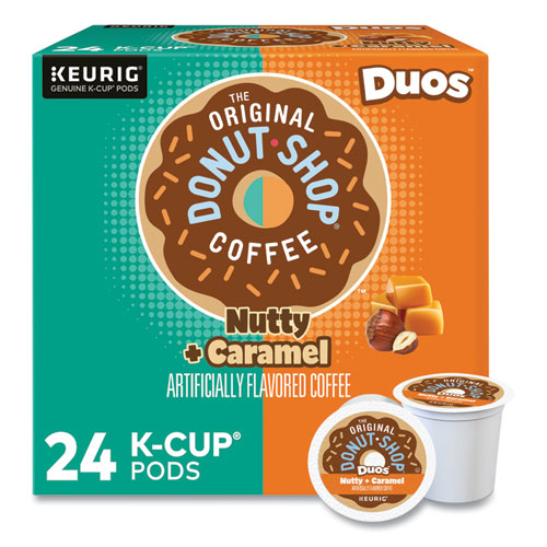 Image of The Original Donut Shop® Nutty Plus Caramel K-Cup, 0.34 Oz, 24/Box