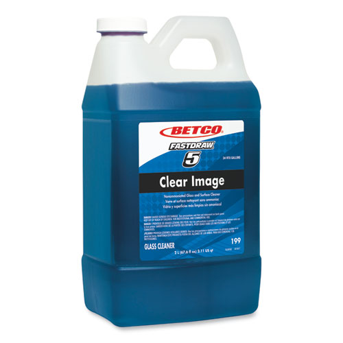 Betco® Clear Image Glass and Surface Cleaner, Rain Fresh Scent, 67.6 oz Bottle, 4/Carton