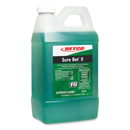 Sure Bet II Foaming Disinfectant, Citrus Scent, 67.6 oz Bottle, 4/Carton