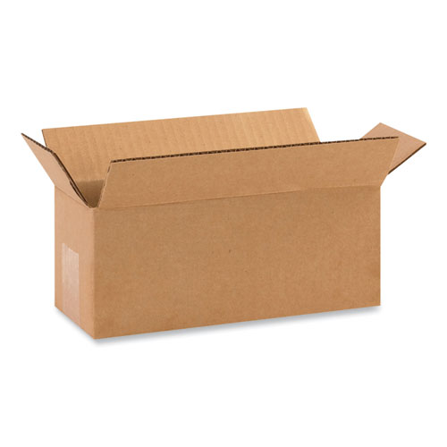 Fixed-Depth Shipping Boxes, 200 lb Mullen Rated, Regular Slotted Container (RSC), 4" x 48" x 4", Brown Kraft, 25/Bundle