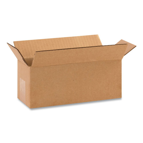 Image of Fixed-Depth Shipping Boxes, 200 lb Mullen Rated, Regular Slotted Container (RSC), 48 x 8 x 8, Brown Kraft, 20/Bundle