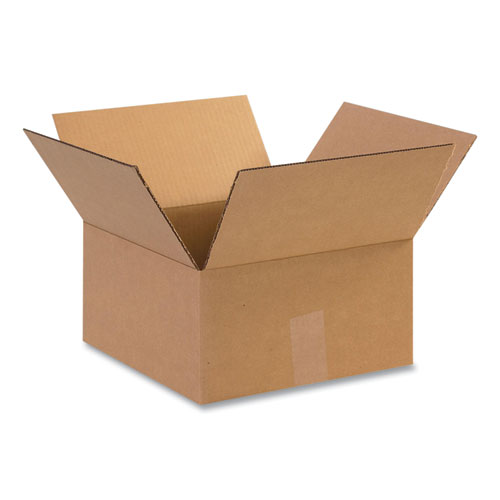 Image of Fixed-Depth Shipping Boxes, Regular Slotted Container (RSC), 12" x 12" x 6", Brown Kraft, 25/Bundle