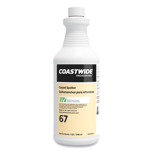 Coastwide Professional™ Carpet Spotter 67, Citrus Scent, 32 oz Bottle, 6/Carton