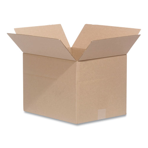 Fixed-Depth Shipping Boxes, 275 lb Mullen Rated, Regular Slotted Container (RSC), 20 x 20 x 20, Brown Kraft, 10/Bundle