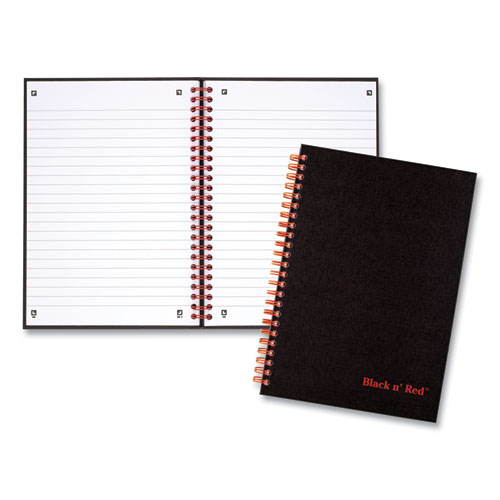 Image of Black N' Red™ Hardcover Twinwire Notebooks, Scribzee Compatible, 1-Subject, Wide/Legal Rule, Black Cover, (70) 8.25 X 5.88 Sheets