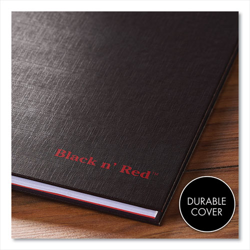 Image of Black N' Red™ Hardcover Twinwire Notebooks, Scribzee Compatible, 1-Subject, Wide/Legal Rule, Black Cover, (70) 9.88 X 6.88 Sheets