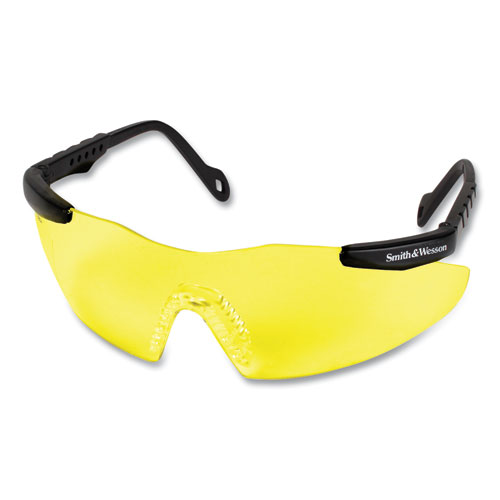 Magnum 3G Safety Eyewear, Black Frame, Yellow/Amber Lens