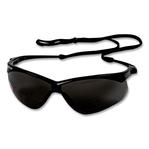 V60 Nemesis Rx Reader Safety Glasses, Black Frame, Smoke Lens, +2.5 Diopter Strength, 12/Carton