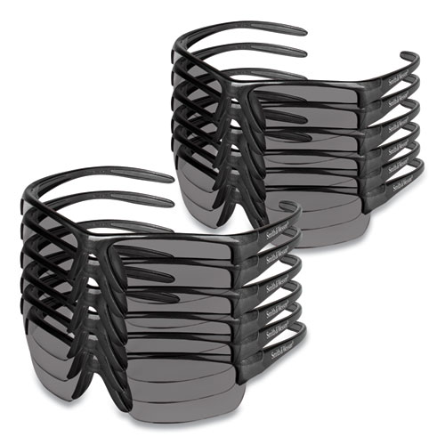 Image of Kleenguard™ Equalizer Safety Glasses, Gunmetal Frame, Smoke Lens, 12/Box