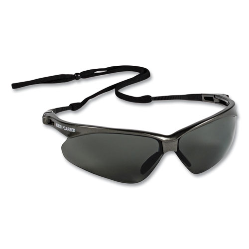 KleenGuard™ Nemesis Safety Glasses, Black Frame, Amber Lens