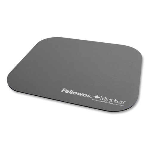 Image of Fellowes® Mouse Pad With Microban Protection, 9 X 8, Graphite