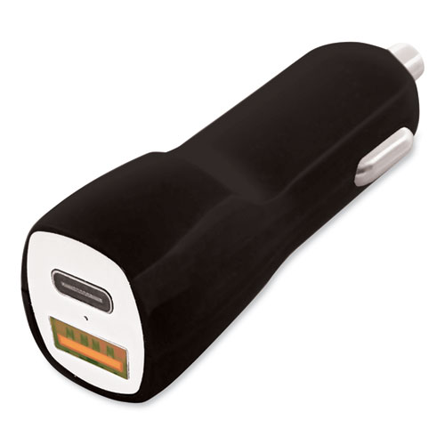Itek™ Car Charger, 38 W, USB-C, Black