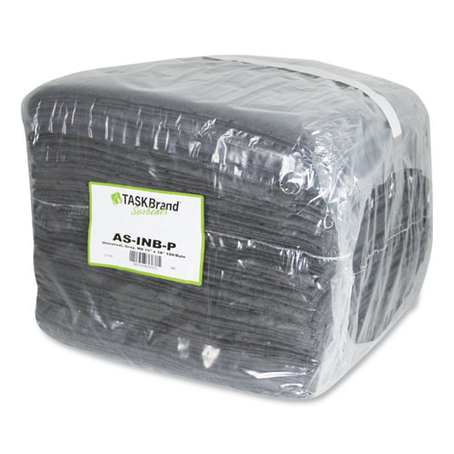 Image of Hospeco® Taskbrand All Sorb Industrial Sorbent Pad, 0.24 Gal, 15 X 18, 100/Carton