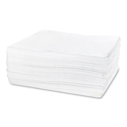 Image of TASKBrand Industrial Oil Only Sorbent Pad, 0.21 gal, 15 x 18, 100/Carton