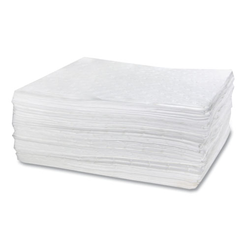 Image of TASKBrand Industrial Oil Only Sorbent Pad, 0.17 gal, 15 x 18, 100/Carton