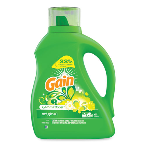 Gain® Liquid Laundry Detergent, Gain Original Scent, 92 oz Bottle, 4/Carton