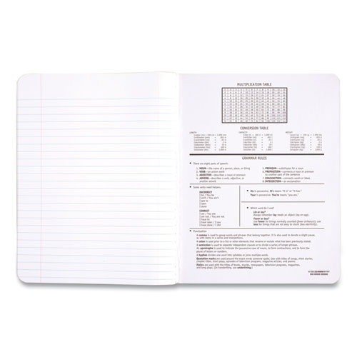 Image of Mead® Composition Book, Wide/Legal Rule, Black Cover, (100) 9.75 X 7.5 Sheets