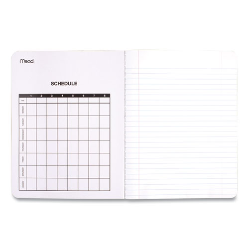 Image of Mead® Composition Book, Wide/Legal Rule, Black Cover, (100) 9.75 X 7.5 Sheets