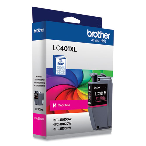 LC401XLMS High-Yield Ink, 500 Page-Yield, Magenta