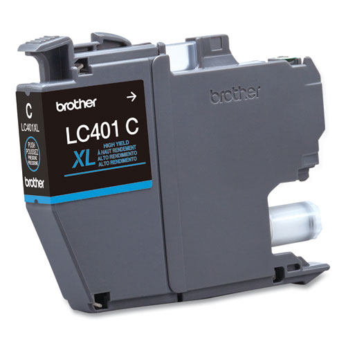 Image of Brother Lc401Xlcs High-Yield Ink, 500 Page-Yield, Cyan