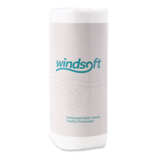 Windsoft® Kitchen Roll Towels, 2-Ply, 11 X 8.8, White, 100/Roll