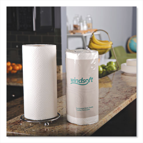 Image of Windsoft® Kitchen Roll Towels, 2-Ply, 11 X 8.8, White, 100/Roll