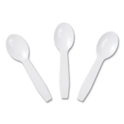 Image of Amercareroyal® Polystyrene Taster Spoons, White, 3000/Carton