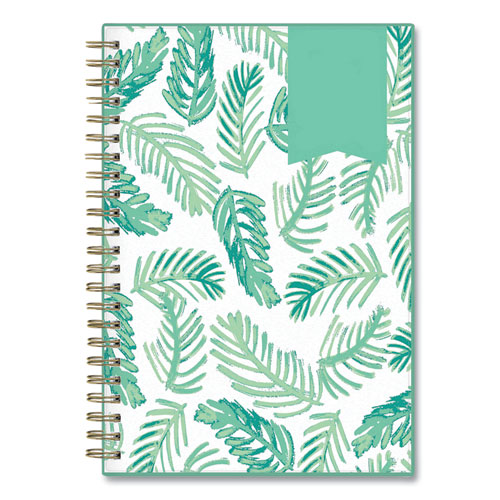 Day Designer Palms Weekly/Monthly Planner, Palms Artwork, 8 x 5, Green/White Cover, 12-Month (Jan to Dec): 2024