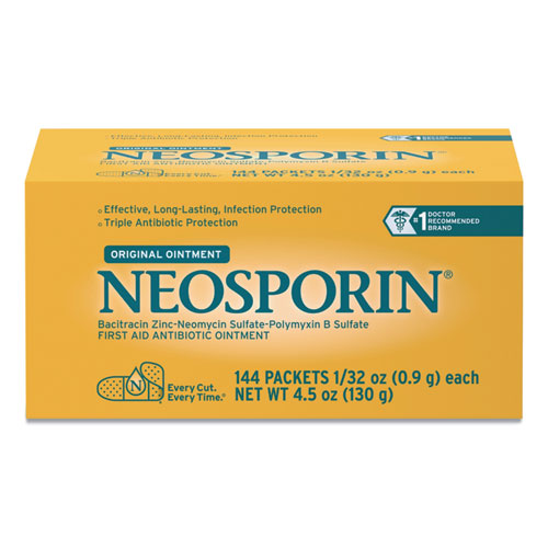 Neosporin® Antibiotic Ointment, 0.03 oz Packet, 144/Box