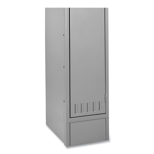 Image of Tennsco Optional Locker Base, 12W X 18D X 6H, Medium Gray